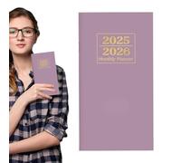 Planner accademico 2025-2026, planner 2025-2026 | Notebook Pocket Journal, Notebook con pianificazione tascabile da 24 mesi, portatile per fare un diario di articoli per la