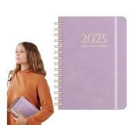 Planner 'agenda 2025, diario del planner 2025, taccuino portatile di pianificazione | Academic Planner 2025, agenda giornaliera per l'approvvigionamento alimentare