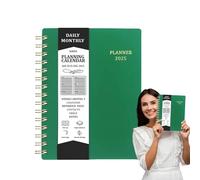 Planner giornaliero, planner per notebook, portatile Stylish Efficient Smooth Writing Task Checklist Journal Notebook for Men, Women, 8,27 x 6,1 pollici, verde, nero, rosa, viola, blu