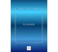 Planner Haut de Gamme - Organisation & Objectifs de l’Année: Agenda Hebdomadaire Non Daté A5 Bleu & Argent