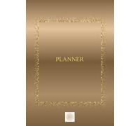 Planner Haut de Gamme - Organisation & Objectifs de l’Année: Agenda Hebdomadaire Non Daté A5 Or & Terracotta