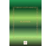 Planner Haut de Gamme - Organisation & Objectifs de l’Année: Agenda Hebdomadaire Non Daté A5 Vert & Bleu
