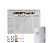 Planner Magnetici per Frigorifero - Lavagna Magnetica per Frigorifero - Lavagna cancellabile a secco per Frigorifero | Lavagna Bianca Con Calendario Magnetico Riutilizzabile