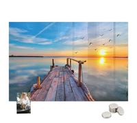 Planner Magnetico in Vetro Temprato per Ufficio 120x60 Paesaggio lacustre