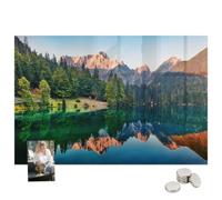 Planner Magnetico in Vetro Temprato per Ufficio 90x60 Paesaggio lacustre