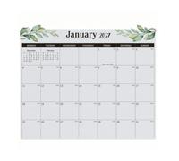 Planner Mensile Magnetico Cancellabile, 尤加利绿叶风格