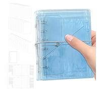 Planner Notebook - Raccoglitore a tre fogli, organizer per foglie sciolte | Notebook compatto in PVC Tri Fold pagine ricaricabili riutilizzabili pianificazione accademica personale pianificazione
