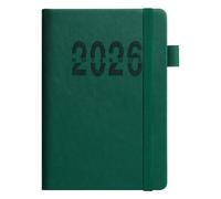 Planner Notebook, Schedule Book, 8.46x5.71 Inches Portable 2026 Yearly Record, A5 Vertical Stripes Cover with Built in Strap, Planning Journal for Academic, School, Business Trips, Meetings