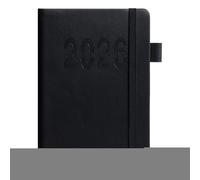 Planner Notebook, Schedule Book, 8.46x5.71 Inches Portable 2026 Yearly Record, A5 Vertical Stripes Cover with Built in Strap, Planning Journal for Academic, School, Business Trips, Meetings