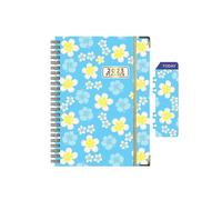 Planner Notebook , Weekly Monthly Planner, 8.4 Inch X 6 Inch, Spiral Planner Notebook with Bookmark