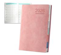 Planner Notebook - Work Planner, 2026 Schedule Dairy Books | 2026 Days Work Task Notebook | A5 Daily Agenda Full 12-Month Notes Journal Writing Time For Fitness Travel College School And Others