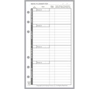 Planner per men e lista della spesa formato personale, forato e dimensionato per il taccuino personale Filofax (3,7"""" x 6,75"""")