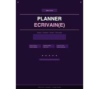 Planner Projet Écriture & Roman | Créa & Flow | 12 Mois Non Daté | Compteur Mots, Sessions Écriture, Habitudes: Agenda de l'écrivain(e) pour finir son roman - Écriture quotidienne, discipline créative et confiance
