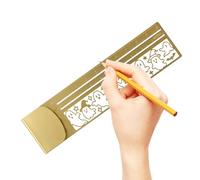 Planner Ruler 2-in-1 Metal Cut-Out - Stationery Reading Journal Marks Ruler