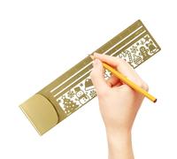 Planner Ruler 2-in-1 Metal Cut-Out Stationery Reding Book Journal Marks | Ruler Bookmark for Planning Travel Bible Home Schol Classroom Journaling
