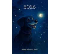 Planner Settimanale 2026 e Notebook: Agenda 12 Mesi con Pagine a Puntini, Rubrica e Tracker Serie TV/Libri - Formato 6x9 - Design Moderno