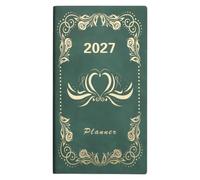 Planner settimanale 2027, formato tascabile, organizer, 365 giorni | Per ufficio, scuola, vacanze, riunioni, studio, lavoro, pianificatore, diario