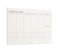 Planner Settimanale, 60 Fogli a Strappo 24,5 x 17,5 cm, Planning da Tavolo, To Do List Scrivania Pianificazione, Weekly Planner Agenda Appuntamenti Organizer per la Casa Dell'ufficio Scolastico