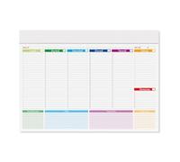 Planner Settimanale da tavolo per scrivania - Planning settimana agenda organizzare Ufficio Lavoro - Sottomano per appuntamenti (1, A/4 (21x29,7 cm))