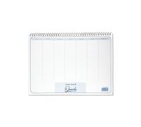 Planner Settimanale da Tavolo SPIRALATO QUANDO Perpetuo senza date in Carta - Planning Settimanale da Scrivania, misura A4 e A3 (A4 24cmx34cm)