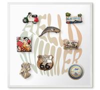 Planner Settimanale per Home Office 50x50 Ciao estate Cornice Bianca