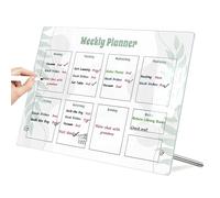 Planner Settimanale, Planner Settimanale, Da Tavolo Agenda Settimanale, Lavagna Bianca Cancellabile, Ripetibile Planificador Semanal Da Tavolo, Whiteboard Adatto Per Ufficio, Soggiorno E Cucina