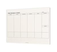 Planner Settimanale, Planning da Tavolo, 60 Flogi a Strappo 24,5 x 17,5 cm, Weekly Planner Agenda Appuntamenti Organizer, To Do List Scrivania Pianificazione per la Casa Dell'ufficio Scolastico (A)