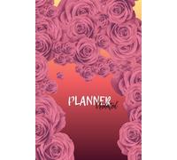 PLANNER UNDATED: Daily notes - A5 - 220 pages [magenta-white template inside] - ROSES