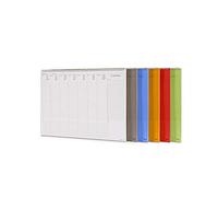 Planning 35x25 perpetuo da tavolo spiralato con copertina colorata PVC