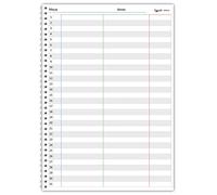 Planning mensile perpetuo 3 colonne spiralato 21x30cm A4 24fogli