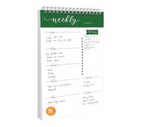 Planning Settimanale Da Tavolo, 52 Pagine B5 To Do List Pad, 17.6 x 25 cm, Planner Settimanale Scrivania，Planner Giornaliero，Blocchi Per Appunti Giornalieri Con Lista Delle Cose Da Fare, B5-DG