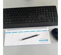 Planning Settimanale da Tavolo Perpetuo 30x10,5 (Senza Date) | Planner Settimanale Scrivania | Weekly planner | Agenda Università Perpetua