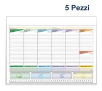 Planning settimanale maxi da Tavolo 5 PZ per Scrivania Ufficio Organizer casa