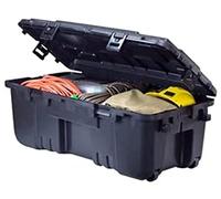 Plano Baule per sportivi con cerniera Nero, contenitore militare con cerniera, resistente, grande, baule da campeggio e per l'esercito, ottimo per la caccia, il paintball, l'airsoft o la casa