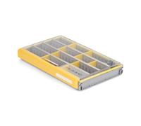 Plano EDGE 3700 Premium Tackle Utility Box, grigio e giallo, organizer impilabile, impermeabile, resistente alla ruggine per esche e attrezzi