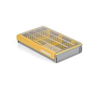 Plano EDGE 3700 - Valigetta porta esche spinnerbait, grigio e giallo, può contenere fino a 36 spinnerbait singoli, resistente alla ruggine e impermeabile, organizer per esche