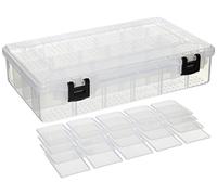 Plano Hydro-Flo Stowaway Cassetta per Attrezzatura da Pesca in Acqua salata, Scatola organizzativa in plastica con divisori Rimovibili, Vassoio per Attrezzatura per Crankbaits, Softbaits