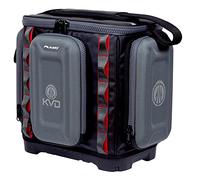 Plano KVD 3600 Signature Series - Borsa per attrezzatura da pesca, nera con cuciture rosse, include 3 scatole portaoggetti portaoggetti, portaoggetti personalizzabile per la pesca, tessuto rivestito