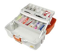 Plano Let's Fish Two-Tray Tackle per Attrezzi da Pesca, Portatile, Cassetta degli Attrezzi, minuteria, vassoi Rimovibili, Articoli per la Pesca, per Le Perline, per la Scuola