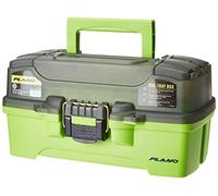 PLANO One Tray Tackle Box Scatole per attrezzi da pesca con organizer per hardbaits, esche artificiali, Tutti i tipi di pesca, Unisex, Verde brillante