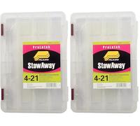 Plano ProLatch 3600 StowAway- Thin Cassetta per attrezzatura da pesca, scatola in plastica, scatola organizzativa in plastica con divisori rimovibili, vassoio per attrezzatura per Crankbaits