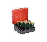 Plano Shot Shell Case 16-Gauge 25-rounds, Red, Custodia per munizioni per fucile da caccia, porta cartucce per fucile da caccia, scatola per cartucce per fucile da caccia, Organizzatore di munizioni