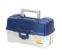 Plano Two-Tray Tackle per attrezzi da pesca, portatile, cassetta degli attrezzi, piccole parti, vassoi rimovibili, articoli per la pesca, per le perline, per la scuola o per l'ufficio