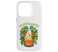 Plant-a-Lotl - Dolce axolotl nel vaso in terracotta pianta Custodia per iPhone 14 Pro