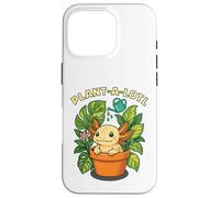 Plant-a-Lotl - Dolce axolotl nel vaso in terracotta pianta Custodia per iPhone 16 Pro