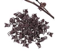 Plant Clips - 100 Pieces Orchid Support Clips | Garden Vine Plant Fasteners | Anti-Lodging Climbing Plants Holders | for Gardeners Indoor Outdoor Greenhouse Vine Tomato Pothos Plants