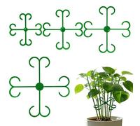 Plant Clips, Small Double-Hook Gardening Tools, 5.3x5.3x0.1inch, Clip With Secure Grip, Garden Plant Stem Support Clips, Greenhouse Accessory With Practical Style, Outdoor Tool For Backyard Farm