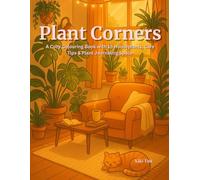 Plant Corners: A Cozy Colouring Book with 15 Houseplants, Care Tips & Plant Journaling space