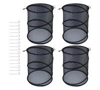 Plant Cover Net, 4X Pop-Up Netting Gage, Breathable Foldable Protector, Garden Enclosure with Stakes, Durable Mesh Design, Blue 1 Pack, Ideal for Trees, Blueberries, Flowers