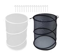 Plant Cover Net, Pop Up Cage, Garden Protection Enclosure, Breathable Mesh Fabric, Foldable Frame with Stakes, Ideal for Shielding Blueberry Bushes and Flowers, 33.02x33.02x50.04cm